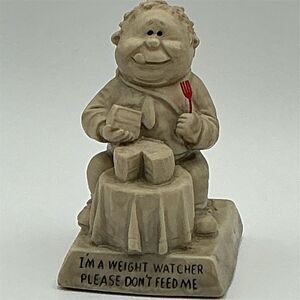 Vintage 1968  "I'm a Weight Watcher" Figurine